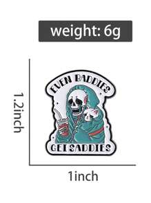 1pc I'm Fine Funny Quotation Lapel Pins Badges On Backpack Metal Enamel Pin Brooches For Fashion Jewelry Accessories Gifts
