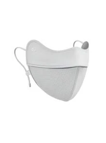 GOLOVEJOY 1 pieza de Mascarilla de Gasa con Lentejuelas Transpirable, Protección Solar UPF50+ Antivioleta Ultravioleta Liviana con Ganchos para las Orejas, Reutilizable para Mujer