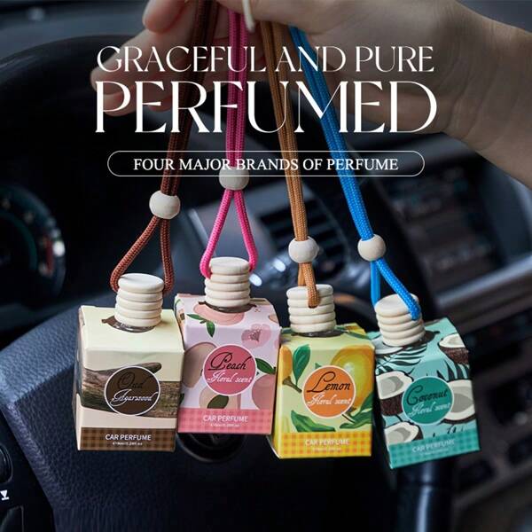1pc 8ml Car Air Freshener Aromatherapy Essential Oil For Removing Odor And Providing Long-Lasting Fragrance. Suitable For Bathroom Air Freshening, Car Decoration, And Aromatherapy. An Ideal Winter Gift For Women And A Great Present For Loved Ones. The Product Has Multiple Functions Such As Air Freshening, Aromatherapy Device, Home Fragrance, Indoor Scent, And Bathroom Air Freshener. Also Suitable As A Mother's Day Or Father's Day Gift