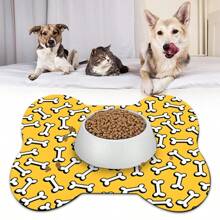 1 pezzo Tappetino per l'alimentazione degli animali domestici, tappetino assorbente per cibo di gatti e cani, tappetino impermeabile a prova di fuoriuscite, tappetino pulibile per ciotole di cibo e acqua di gatti e cani, accessori per animali domestici, adatto per animali che fanno sporco e confusione mentre mangiano e bevono