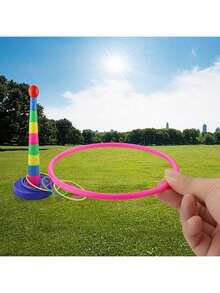 Engaging Colorful Ring Toss Set - Enhance Coordination, The Perfect Indoor And Outdoor Parent-Child Interactive Playset, Family-Friendly Fun(Color Random) Kids Toys,Toys,Games,Game Kids,Colors For Kids,Summer Toys,Baby Game,Christmas Games For Adults,Sensory Toys - Multicolor - View 9