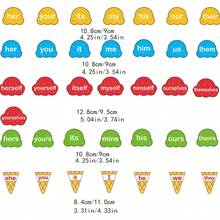 BELLKIDS 29 Stücke Grammatik Kartenspiel, Eiscremedesign, vierfarbig, Matching Spiele, Lernkarten, interaktives Zubehör, Klassenzimmeraktivitäten, Lernmaterialien, Schulrückkehr, wichtige Artikel für Lehrer, Familie