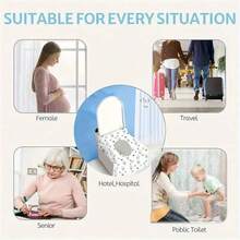 10 Stück wasserdichte Einweg-Toilettendeckel mit süßen Hasen- und Herzmustern - starker Klebstoff, einzeln verpackte Reise-Schutzhüllen, geeignet für Toilettentraining, öffentliche Toiletten und Badezimmer-Accessoires, Nutzung öffentlicher Toiletten | Einweg-Toilettendeckel | Einzeln verpackt mit Klebstoff