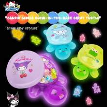 Sanrio 1pc Sanrio Series Glow-In-The-Dark Giant Turtle - Cute Character-Themed Decorations With Detachable Shell, Absorbs Sunlight To Glow, Perfect For Collectors!