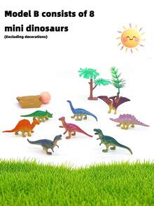 48pcs Colorful Plastic Dinosaur Toys, Approx. 2-3 Inches, Mini Realistic Dinosaur Figures, Small Dinosaur Animals, Mini Dinosaur Models, Tiny Characters, Mini Dinosaur Toy Set, Spring/Summer Decor (Random Color & Style), Dinosaur Toys, Sandbox Decor, Creative Holiday Gift, Dinosaur Themed Birthday Party Favor, Creative Gift, Birthday Gift - Multicolor - View 9