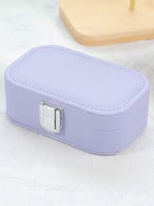 Rectangular Jewelry Organizer, Earrings, Necklace, Ring Portable Storage, Jewelry Storage Box,Transparent Plastic 3.5cm/1.38in Mini Jewelry Box,Portable Dust-Proof Box, Suitable For Travel And Outings, Ideal For Bffs, Girlfriend And Mom. For Women Storage Organizer Travel Essentials Gift Back To School
