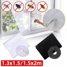 Insect Screen Window, Easy Install Self-Adhesive Mosquito Net Kit With Cuttable Mesh Curtains - Home Insect Repellent Screen Replacement Corners DIY Easy Install Self-Adhesive Mosquito Net Kit - Home Insect Screen Window Mesh With Replacement Corners, Other Material [Self-Adhesive Window Net White] 1 Roll, Window Screen Self-Adhesive, Adjustable Mesh Screens, Freely DIY Windows Net With Hook & Loop, Quick Installation, White, Keep Bugs Out