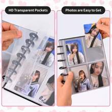 K-Pop Photo Card Binder, Holds 3-Inch (Approx. 7.6cm) Photo Cards, A5 Size Idol Card Sleeve For DIY Collecting, Anime, Manga, Instant Camera Photobook Albums