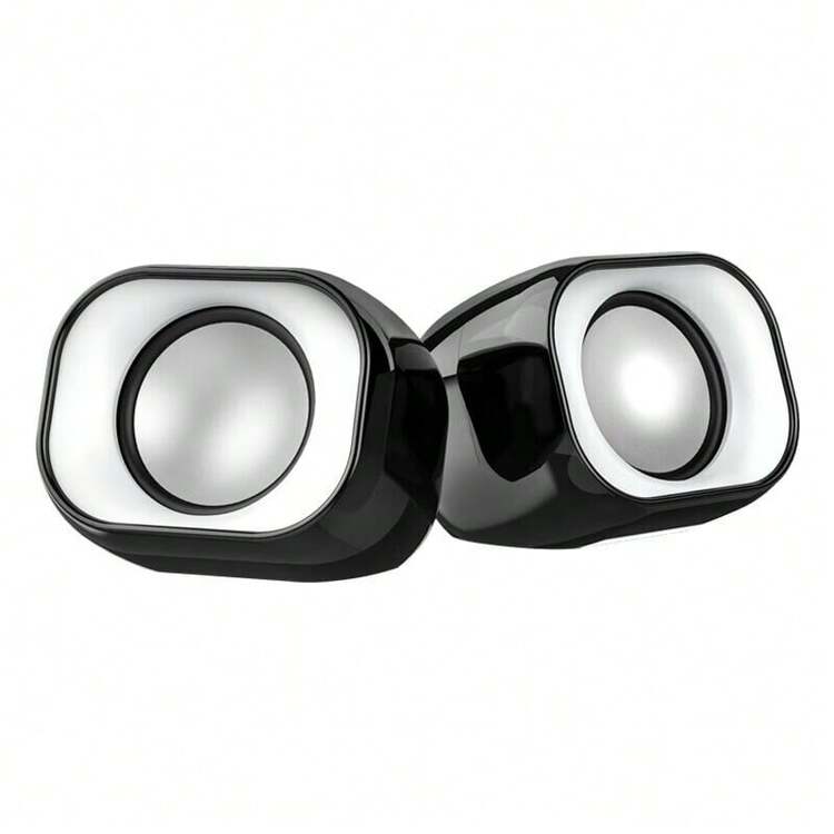 HP 炫彩RGB燈效 澎湃重低音 高音質電腦音箱 有線桌面音響 桌上型電腦筆記本通用 家用多媒體迷你小音響 DHS-2111 黑色 - DHS-2111 黑色 - 查看 4