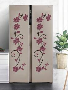 1pc Floral Pattern Wall Sticker PVC Waterproof Decal Stickers Home Decoration For Living Room Bedroom Flower Pattern Wall Sticker, Stickers, Wall Decal, Vinyl Decal For Home Decorations, Spring Decoration Items Refresh Your Home, Rama Decoration Stickers Gifts Birthday Graduation Room Decor Wall Decor Wall Stickers - Multicolor - View 9