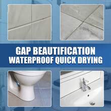 3 件装瓷砖修补笔，防水防霉瓷砖填充剂，适用于浴室地板裂缝和缝隙