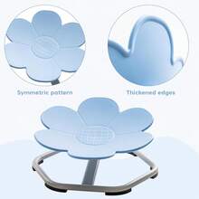 Robotime Robud Kids Sensory Flower Shape Swivel Chair, Autism Spinning Chair For Kids Sensory, Autism Kids Swivel Chair With Non-Slip Design, Training Body Coordination, No Assembly Blue - Blue - View 6
