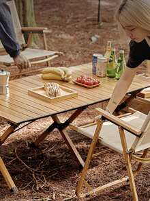 Outdoor Folding Chair, Portable Picnic Chair, Fishing Stool, Beach Chair, Ultra-Lightweight Camping Chair - Khaki - View 4