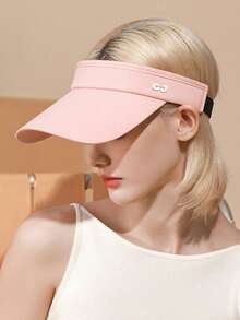 GOLOVEJOY 1 件女士简约优雅透气防晒遮阳帽，户外网球太阳帽，时尚灰色棒球帽，遮阳，运动帽