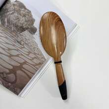 1PC Professional Wood Pattern Massage Comb, Anti-Static Air Cushion Hair Brush, Stainless Steel Bristle Hair Brush, Wide-Tooth, Multi-Functional For Smooth Styling, Detangling, All Hair Types, Ideal Gift, Hairdressing Fine Toothed Plastic Hairbrush