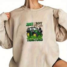 Colorful Tractor Pattern Heat Transfer Stickers - "Only Love Tractor" DIY Heat Transfer Decal, Suitable For T-Shirts, Pillows, Clothing And Textiles - Durable Mixed Color Vinyl Material, Tractor Decoration, Creative Handicraft Project - Multicolor - View 4