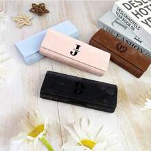 Customized Leather Eyeglass Case - Groomsmen Gift, Travel Leather Accessory, Unisex Sunglasses Case, Coworker Gift, Leather Eyeglasses Pouch, Mother's Day Gift, Dad & Mom Gift, Customized Classic Vegan Leather Eyeglass Case - Modern & Vintage Eyeglasses, Personalized Gift For Anniversary, Birthday, Christmas