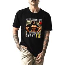 Camiseta  Calaca Orgullosamente Deudor del SmartFit Playera Manga Corta Nocivo - Negro - Ver 2