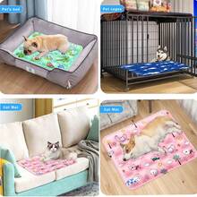 宠物降温床垫注水降温垫，宠物冰垫PVC复合面料充水夏季宠物降温垫，室内外狗狗猫咪降温垫 - 綠色 - 查看 5