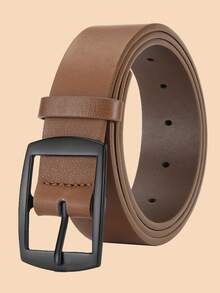 2 件装新款时尚奢华男士皮带 PU 皮带金属针扣高品质名牌设计师腰带牛仔裤女士腰带加大码