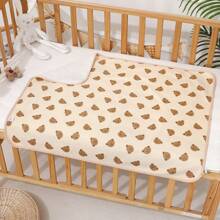 TDHD 1 pezzo Tappetino impermeabile e lavabile in maglia di moda per bambini, protettore di materasso traspirante