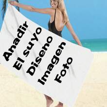 Customized Personalized Beach Towel With Photo Design - Extra Large Soft Microfiber Fast Drying Absorbent Pool Swimming Bath Towel - Sand-Free Lightweight Travel Blanket And Lounge Chair Cover - Essential Gift For Beach Or Home Use Beach Essentials