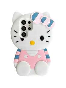 Sanrio 1个三丽鸥Hello Kitty手机壳，兼容三星Galaxy S22/S23/S24/S25/S22U/S23U/S24U/S25U/S24PLUS/S25PLUS/A14/A15/A16/A24/A25/A26/A34/A35/A36/A54/A55/A6/56粉色系列，柔软手机保护壳，兼容 16/15/14/13/12/11 - 款式3 - 查看 8