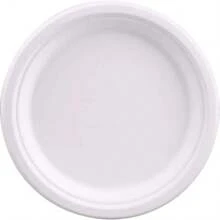 80/50/30/20/10/5pcs 9-Inch Large Capacity White Disposable Plates, Suitable For Outdoor Picnics, School Events, Family Gatherings, Camping, And Holiday Celebrations - Multipurpose Paper Plates