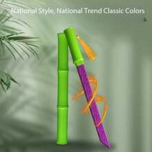 2025 New Model Plastic Bamboo Knife, Model Bamboo Knives, Chinese Style Toy Radish Color Soft Rubber Toy Knife, Gift For Swordsman, Couples, Colleagues, Friends, Elders, Reward Points Gifts, Business Gifts, Advertising Gifts