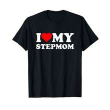 I Love My Stepmom I Heart Family Step-Mom T-Shirt) RA Gifts For Kids - Black - View 1