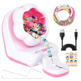 1pc Electric Beading Machine Kit - USB Powered Automatic Beading Threading Device For DIY Jewelry Making, Creative Hand-Woven Bracelet, Quick Rotating Beads For Polymer Clay And Seed Beads