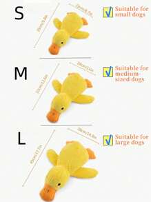Durable Chewing Duck Design Fabric Dog Toy - Interactive Training & Tooth Cleaning For All Breeds, Relieves Boredom & Teething Pain - 1pc