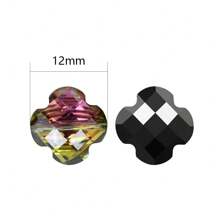 30 Peças/Pacote 9*12mm Oval 12mm Contas de Vidro de Trevo de Quatro Folhas, Contas Soltas Eletrorrevestidas para Acessórios de Joias DIY, Chaveiros, Encantos de Celular
