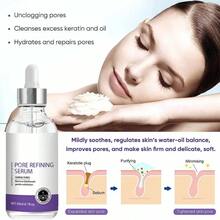 Suero para reducir los poros, eliminar los poros grandes, apretar y reparar los poros faciales, esencia minimizadora de poros para el cuidado de la piel y la belleza, que deja la piel firme - 1 pieza - Ver 4