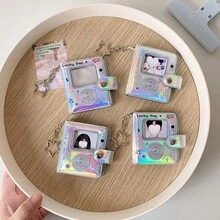 Laser Cover MP3 Player 2 Inch Document Photo Album Illuminated Flash Mini Photo Album Large Head Sticker Hanger,Back To School,School Supplies - Color - View 3