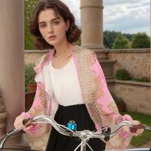 1 chiếc khăn choàng tay dài chống nắng bằng vải chiffon in họa tiết Paisley dành cho nữ, kiểu dáng thời trang mới, mỏng nhẹ, thích hợp cho hoạt động ngoài trời, du lịch, đi biển, nghỉ lễ. - nhiều màu - Xem 20