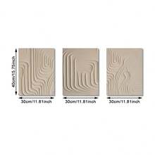 2D Flat, 3 sztuki 2D/Flat Print, Oprawione plakaty, Gotowe do powieszenia, Minimalistyczna abstrakcyjna sztuka luksusowa, Sztuka liniowa, Wystrój domu, Sztuka ścienna, Dekoracja pokoju, Prezent świąteczny, Salon, Sypialnia, Jadalnia, Wiszący obraz do dekoracji biura, 2D Flat, Opcjonalna rama