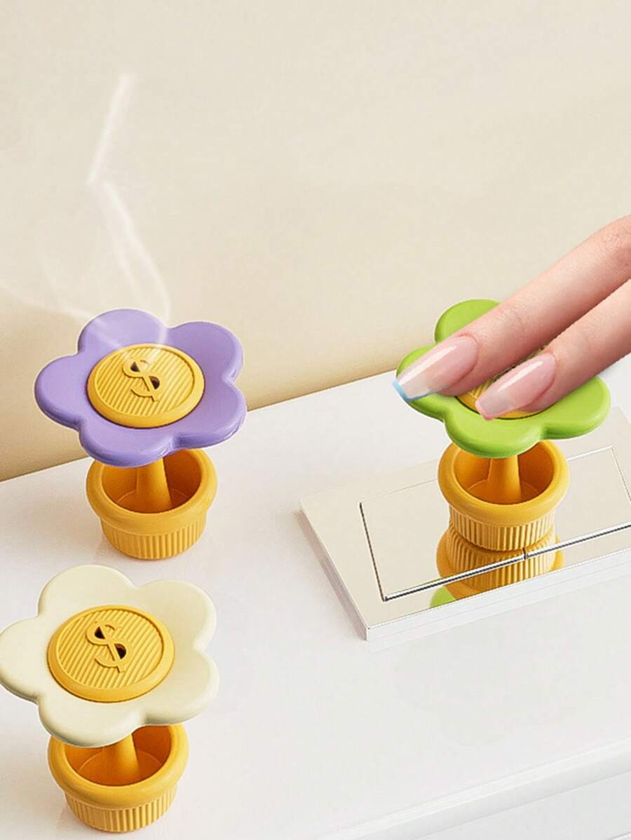 1 件多巴胺马桶按压器，创意马桶水箱冲水辅助按钮，适用于长指甲艺术