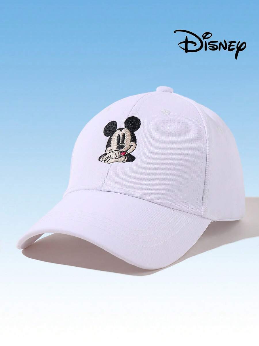 Disney 1pc Official Authorized Genuine Mickey Mouse Embroidered Baseball Cap, Adjustable Unisex Outdoor Sun Protection Casual Hat, Suitable For Spring, Autumn, Travel, Beach, Cute Y2K Style Cap For Youth - Multicolor - View 1