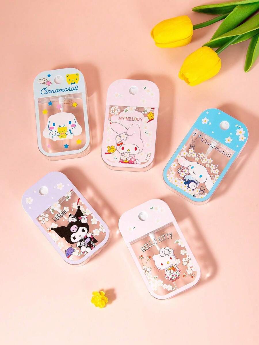 1个三丽鸥Hello Kitty卡通可爱50毫升旅行便携喷雾瓶，猫形保湿洗手喷雾瓶，旅行装洗手喷雾瓶，保湿洗手喷雾瓶，清洁双手 - 彩色 - 查看 1