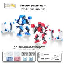 Kit di esperimenti STEM con robot da boxe idraulico | Costruisci 2 robot da boxe a propulsione idraulica! | Esplora i sistemi idraulici e idroelettrici | Sfida gli amici in battaglie di robot da boxe!