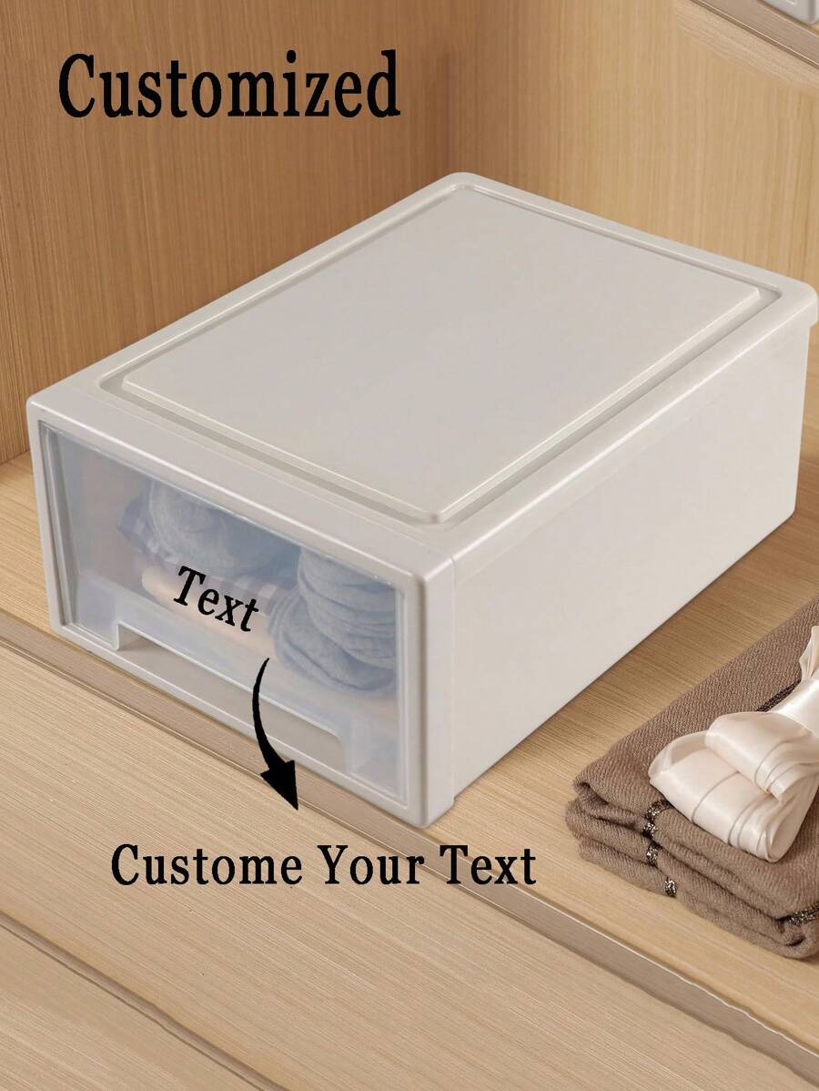 1 pezzo Cassetti organizzatori in plastica impilabili per cassettiera, organizer da cassetto, confezione 1