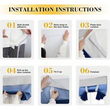 Gradient Color Blackout Curtains Purple Ombre Thermal Insulated Light Blocking Room Darkening Grommet Window Drapes For Living Room Bedroom - Blue and Greyish White - View 4