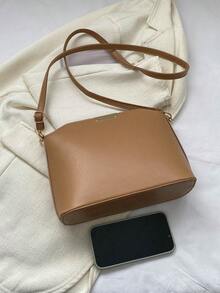 女士PU皮革休闲斜挎包，适合日常场合