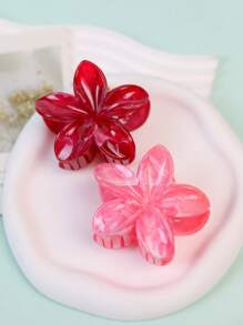 2 Pieces/Set, Ladies, Elegant, Marble Flower Hairpin, Ladies Hair Claw, Suitable For Everyday, Party, Dinner, Shopping, Etc., Fashion, Fashion Hairpin, Hairpin Claw Clips Hair Clips Hair Jaw Clip Hair Clamps Hair Clutch Hair Catcher Clip