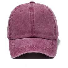 1 Stück Damen Gewaschenene einfarbige retro personalisierte Baseballkappe - Verschiedenfarbig - Übersicht 6