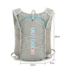 Unisex Nylon Outdoor Climbing Backpack Ultra-Light Reflective Cycling Daypack Waterproof Breathable Hydration Backpack