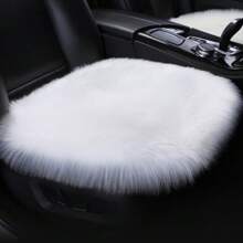 1pc Long Plush Car Seat Cushion, Soft & Warm Material, Suitable For All Seasons And Car Models