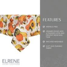 EstiloElrene Home Fashions Grateful Season - Mantel De Cosecha De OtoñO, 52 X 52 Pulgadas, CuadradoVersióN Mejorada - Servilletas (8) - Ver 3