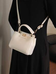 Túi xách công sở thời trang, túi xách nữ cao cấp nhẹ nhàng, túi đeo vai thanh lịch, đa năng cao cấp, phù hợp cho công việc. - Màu be - Xem 5